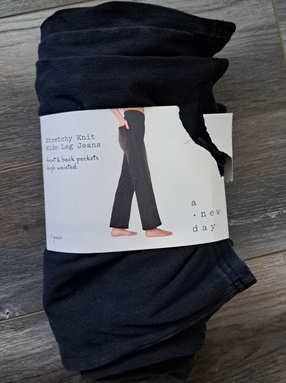 NWT A New Day™ High Waist Wide Leg Stretchy Knit Jeans